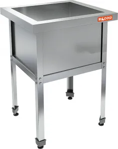 Ванна моечная HiCold Н1ВМ-7/7 Ц 1 секц. (580х580х350) сварная оцин.угол – купить в Москве по цене завода