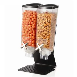 Купить диспенсер rosseto ez-pro для сыпучих продуктов, две емкости по 3,8л, 22,9х20,3см h43,2см, сталь/акри в Москве – цена завода, доставка до двери | RuOborudovanie.ru