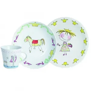 Набор детской посуды "ПРИНЦЕССА" 3 предмета, фарфор 32 D200 76-645 – купить по цене завода