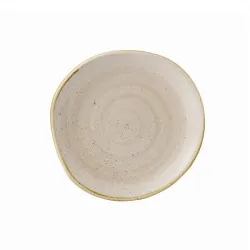 Купить тарелка мелкая "волна" 18,6см, без борта, stonecast, цвет nutmeg cream snmsog71 – цена от завода, доставка до двери | RuOborudovanie.ru