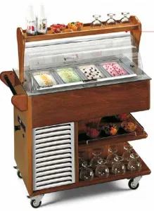 Тележка сервировочнаяморозильный Tecfrigo Carrellino Gelato темн.Ор. – купить в Москве по цене завода