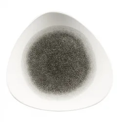 Купить тарелка мелкая треугольная 31,1см, без борта, цвет raku quartz black, studio prints rkbqtr121 – цена от завода, доставка до двери | RuOborudovanie.ru