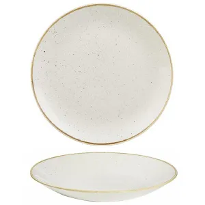 Тарелка глубокая 28,1СМ H3,7См, без борта, Stonecast, цвет Barley White Swhspd271 – купить по цене завода