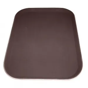 Поднос 30,5Х41,5см серия Jiwins Jw-R1216Ct-Br, коричневый, прорезиненный прямоугольный – купить в Москве по цене завода