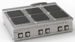 Купить плита 6 конфорочная 740 серии tecnoinox pcs12e7 716007 – цена от завода, доставка до двери | RuOborudovanie.ru