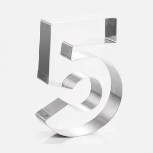 Форма кондитерская "ЦИФРА 5" H 20СМ, нерж. Сталь 30H4X05 – купить по цене завода
