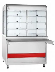 Купить прилавок-витрина нейтральный abat пвн-70км арт.21000011572 столеш.нерж., 3 полки в Москве – цена завода, доставка до двери | RuOborudovanie.ru