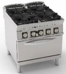 Купить плита 4 конфорочная 900 серии tecnoinox pfg8gg9 313027 газ в Москве – цена завода, доставка до двери | RuOborudovanie.ru