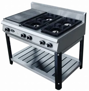 Плита газовая Grill Master Ф6ЖТЛСПГ на подставке (1 закрытая и 4 открытых горелки) – купить в Москве по цене завода