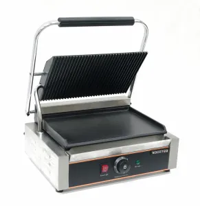Гриль пресс Kocateq GH811ECNW, 1 секц. с верх. ребристой и ниж. плоской пластиной – купить в Москве по цене завода