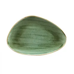 Купить блюдо треугольное chefs 30,4х20,5см, без борта, stonecast, цвет samphire green ssgstc301 – цена от завода, доставка до двери | RuOborudovanie.ru