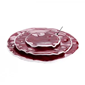 Тарелка стеклянная ВИНО вишневый D14См, Merlot Xglas-514 – купить по цене завода