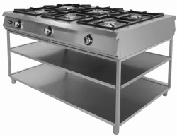 Плита газовая Grill Master Ф6П2Г/1000 ГАЗ (50060) на подставке 6конф. 54кВт, подход с 2-х сторон – купить в Москве с доставкой Купить плита газовая grill master ф6п2г/1000 газ (50060) на подставке 6конф. 54квт, подход с 2-х сторон в Москве – цена завода, доставка до двери | RuOborudovanie.ru