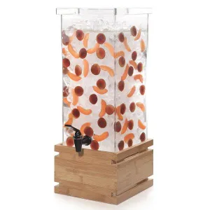 Диспенсер для сока Rosseto Beverage Ld147, 11,4л 24,9х24,9см H44,7см, бамбук/акрил – купить в Москве по цене завода