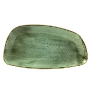 Блюдо сервировочное Chefs Geo 35Х18,5СМ, без борта, Stonecast, цвет Samphire Green Ssgsge351 – купить по цене завода