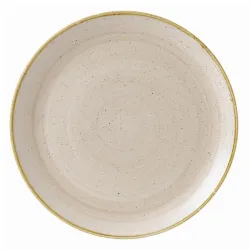 Купить тарелка мелкая 32,4см, без борта, stonecast, цвет nutmeg cream snmsev121 – цена от завода, доставка до двери | RuOborudovanie.ru
