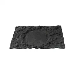 Купить блюдо сервировочное стеклянное луна черное 29х18см, crater xglas-402 – цена от завода, доставка до двери | RuOborudovanie.ru