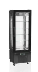 Купить витрина холодильная tefcold upd400-c black (черный) со стеклом 364л 0,32квт (+2...+8с) кондитерская – цена от завода, доставка до двери | RuOborudovanie.ru
