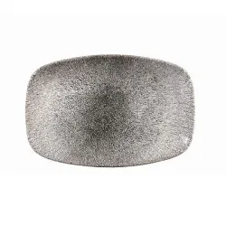 Купить блюдо прямоугольное chefs 23,7х15,7см, без борта, цвет raku quartz black, studio prints rkbqobl21 – цена от завода, доставка до двери | RuOborudovanie.ru