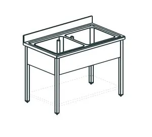 Ванна моечная Apach Chef Line L2S166-54Sh – купить по цене завода