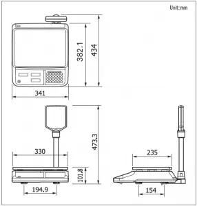 Весы торговые Cas PR-15P (LCD, II) (15кг, 2/5г) электронные – купить в Москве по цене завода