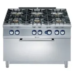 Купить плита 6 конфорочная 900 серии electrolux e9gcgl6clm 391016 газ в Москве – цена завода, доставка до двери | RuOborudovanie.ru