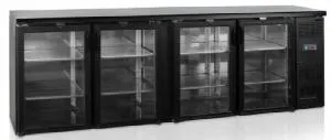 Шкаф холодильный со стеклом Tefcold Cbc410G барный черный – купить в Москве по цене завода