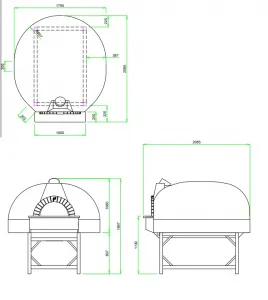 Печь для пиццы Valoriani Vesuvio Igloo 140*160 дровяная с подом 140*160 см – купить в Москве по цене завода