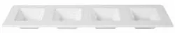 Менажница фарфор Cameo Square Accessory 4-Х секционная 40Х11,5СМ H2,9См 710-A344S – купить в RuOborudovanie.ru с доставкой до двери Купить менажница фарфор cameo square accessory 4-х секционная 40х11,5см h2,9см 710-a344s – цена от завода, доставка до двери | RuOborudovanie.ru