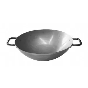 Сковорода "Wok" D 36СМ H11,9См 7,1Л, с двумя ручками, белая сталь, серия Excalibur 36109M36 – купить по цене завода