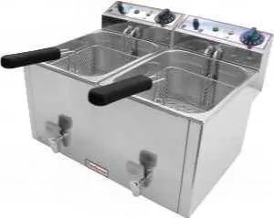 Фритюрница Beckers FR 10+10 LT на 20л, 6кВт, настольная, 215х270х135мм – купить в Москве по цене завода