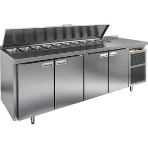Стол для салатов Hicold Sl1-1111Gn (1/3) (+2/+10) 4двери, бок.агрегат – купить в Москве по цене завода