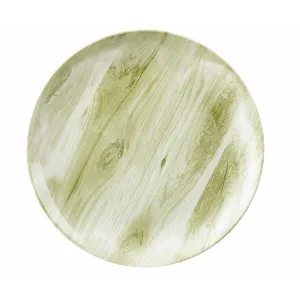 Тарелка мелкая 26СМ, без борта, Textured Prints, цвет Green Wood Wgrev101 – купить в Москве по цене завода