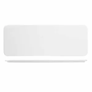 Блюдо сервировочное прямоугольное 37,6Х14СМ, цвет White, Buffet Wood Aprrst1 – купить по цене завода
