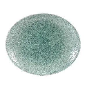 Блюдо овальное 31,7Х25,5СМ, без борта, цвет Raku Jade Green, Studio Prints Rkjgop121 – купить по цене завода
