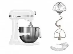 Миксер планетарный KitchenAid 5KSM7591XEWH белый профессиональный – купить в Москве с доставкой Купить миксер планетарный kitchenaid 5ksm7591xewh белый профессиональный в Москве – цена завода, доставка до двери | RuOborudovanie.ru