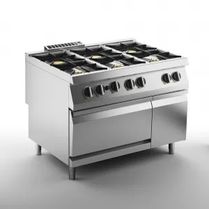 Плита газовая 6 конфорочная 900 серии Apach Chef Line Slrrg129Fgcs – купить по цене завода