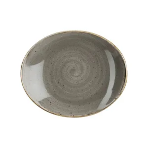 Блюдо овальное 19,2СМ, без борта, Stonecast, цвет Peppercorn Grey Spgsop71 – купить по цене завода