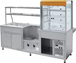 Прилавок-витрина Abat ПВХМ-70КМУ арт.21000011575 Мини холодильный +мармит, краш. витр.справа 2275мм – купить в Москве с доставкой Купить прилавок-витрина abat пвхм-70кму арт.21000011575 мини холодильный +мармит, краш. витр.справа 2275мм в Москве – цена завода, доставка до двери | RuOborudovanie.ru