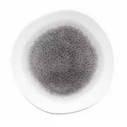 Купить тарелка мелкая "волна" 26,4см, без борта, цвет raku quartz black, studio prints rkbqog101 – цена от завода, доставка до двери | RuOborudovanie.ru