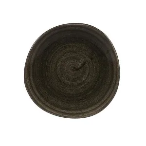 Тарелка мелкая "ВОЛНА" 18,6СМ, без борта, Stonecast Patina, цвет Iron Black Paibog71 – купить по цене завода