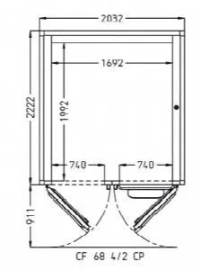 Камера расстоечная Pavailler Cf 68 4/2 Cp 60X80 2двери/4тележки – купить в Москве по цене завода