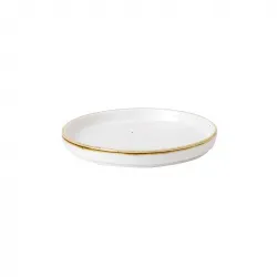 Купить тарелка мелкая chefs walled d15,7см h2см, с прямым бортом, stonecast, цвет barley white swhswp161 – цена от завода, доставка до двери | RuOborudovanie.ru