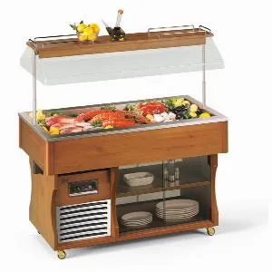 Стол шведский холодильный Tecfrigo Isola Gourmet 6M темный орех – купить по цене завода