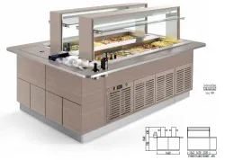 Купить стол шведский комб. островн. enofrigo fast gourmet isola doppia bm+rf 2000 венге в Москве – цена завода, доставка до двери | RuOborudovanie.ru