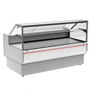 Витрина холодильная Полюс GC95 SM 2,0-1 (ВХС-2,0 Carboma GC95) (0011-9003 боковины серые, декор белы – купить в Москве по цене завода