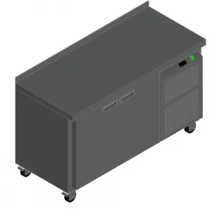 Стол с охлаждающим шкафом Hicold Sn11/Tn на колёсах – купить по цене завода
