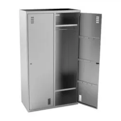 Шкаф Кобор ШГ-100/50 для одежды 2-х секционный (каркас: нерж. сталь aisi 430, 2 двери, 4 полки) – купить в Москве с доставкой Купить шкаф кобор шг-100/50 для одежды 2-х секционный (каркас: нерж. сталь aisi 430, 2 двери, 4 полки) в Москве – цена завода, доставка до двери | RuOborudovanie.ru