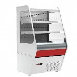 Минигорка холодильная Полюс F13-07 Vm 1,0-2 стеклопакет (Carboma 1260/700 ВХСп-1,0) декор красный – купить по цене завода
