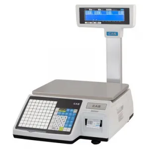 Весы торговые Cas CL3000-06P (TCP-IP) с печатью этикеток (120мм) со стойкой – купить в Москве по цене завода